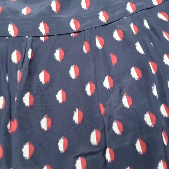 Madewell Silk Skyline Skirt in ikat Dot - Picture 5 of 8